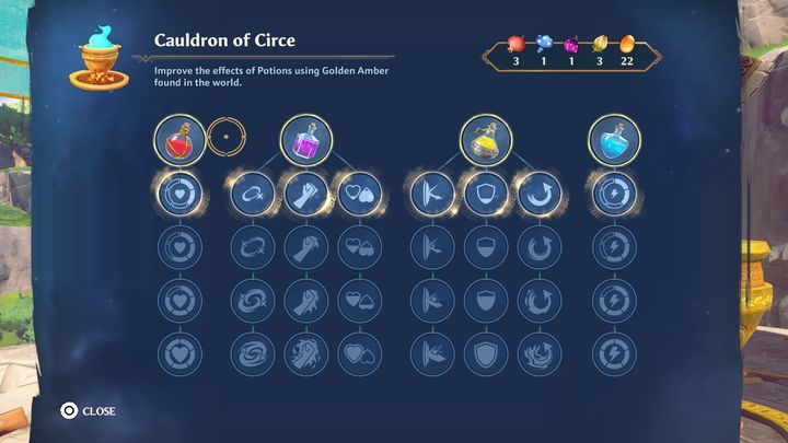 After interacting with the cauldron, you can use a certain number of mushrooms or fruits in order to create an elixir - Immortals Fenyx Rising: How to create potions? - FAQ - Immortals Fenyx Rising Guide
