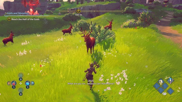 You will not receive a mount as a gift during your playthrough, you will have to tame a mount yourself in order to be able to use one - Immortals Fenyx Rising: How to tame mounts? - FAQ - Immortals Fenyx Rising Guide