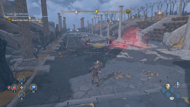 The Ambrosia is located on top of a mountain near the Navigation Challenge - Immortals Fenyx Rising: Ambrosia (Clashing Rocks) - map - Destroying Rocks - Immortals Fenyx Rising Guide