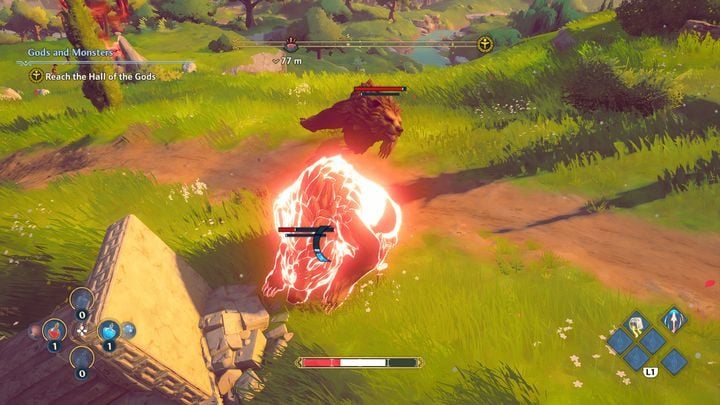 The second important combat element which is worth paying attention to comes in the form of special attacks executed by hostile creatures - Immortals Fenyx Rising: Combat - Basics - Immortals Fenyx Rising Guide