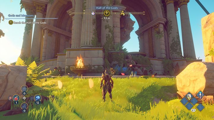 The Hall of the Gods will be unlocked when you complete all of the main missions in the Clashing Rocks region - Immortals Fenyx Rising: The Hall of the Gods - Basics - Immortals Fenyx Rising Guide