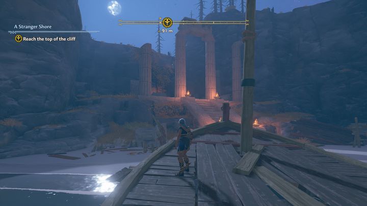 After the character creation is over, you will find yourself in an unknown location - Immortals Fenyx Rising: A Stranger Shore - walkthrough - Main missions - Immortals Fenyx Rising Guide