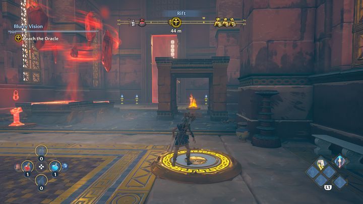 After the fighting is over, enter the temple - Immortals Fenyx Rising: Blurry Vision - walkthrough - Main missions - Immortals Fenyx Rising Guide