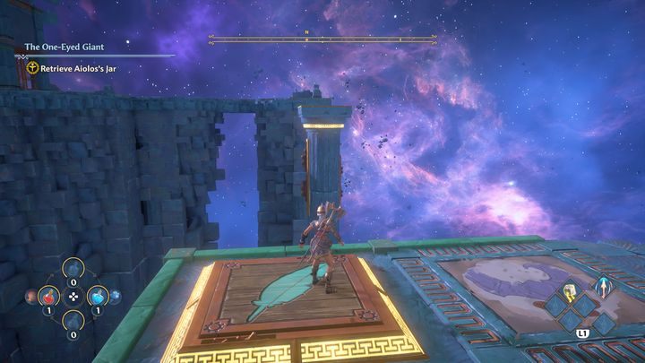 Now use the block on the right and place it on another pressure plate - Immortals Fenyx Rising: Blurry Vision - walkthrough - Main missions - Immortals Fenyx Rising Guide