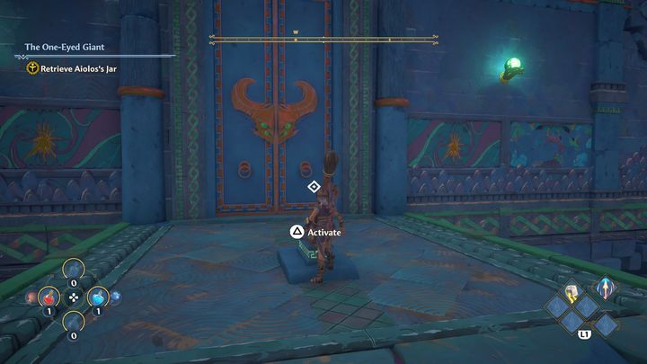 At the very end there is a door and a lever - Immortals Fenyx Rising: Blurry Vision - walkthrough - Main missions - Immortals Fenyx Rising Guide