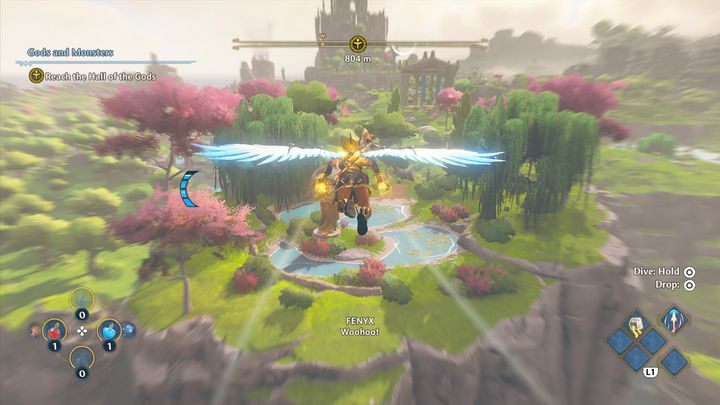 Use your gliding skills which you have recently acquired together with the Wings of Daedalus - Immortals Fenyx Rising: Gods and Monsters - walkthrough - Main missions - Immortals Fenyx Rising Guide