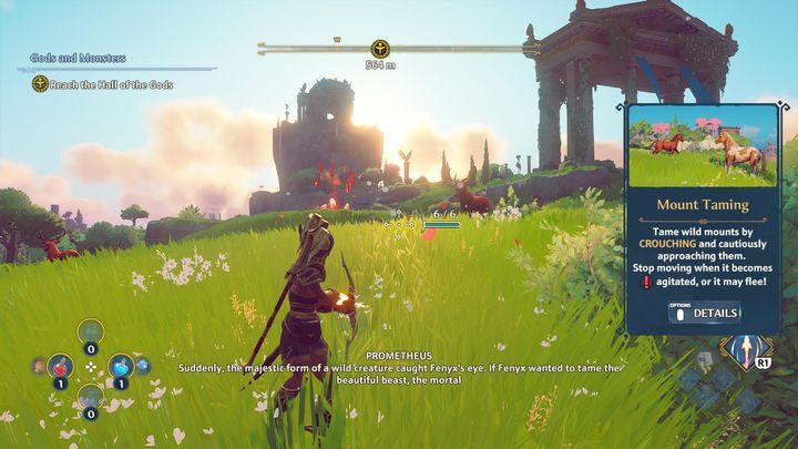 While heading to the marker, you should encounter a herd of deer - Immortals Fenyx Rising: Gods and Monsters - walkthrough - Main missions - Immortals Fenyx Rising Guide