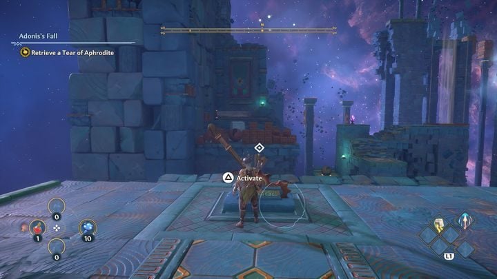 Afterwards, use your wings to make your way to the other side - Immortals Fenyx Rising: A Crying Shame - walkthrough - Aphrodites quests - Immortals Fenyx Rising Guide