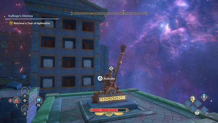 On the right side, there is another puzzle that awards a chest - Immortals Fenyx Rising: A Crying Shame - walkthrough - Aphrodites quests - Immortals Fenyx Rising Guide