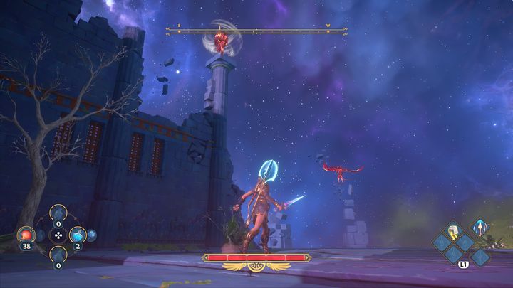 On the left side, you will encounter the first opponents, namely a group of harpies - Immortals Fenyx Rising: Mean Goddesses - walkthrough - Aphrodites quests - Immortals Fenyx Rising Guide