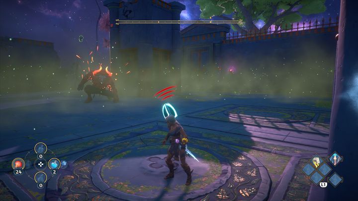 Once again, an opponent is waiting for you behind closed doors, this time a Minotaur - Immortals Fenyx Rising: Mean Goddesses - walkthrough - Aphrodites quests - Immortals Fenyx Rising Guide