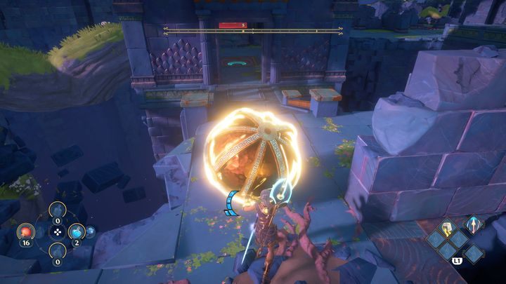 Once you have placed the last sphere in the designated spot, you will have deactivated the last red barrier - Immortals Fenyx Rising: Mean Goddesses - walkthrough - Aphrodites quests - Immortals Fenyx Rising Guide