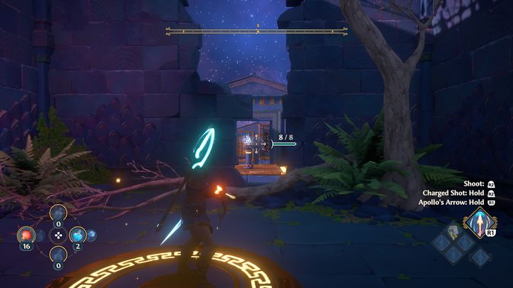 Now go to the other side and stand on a platform - Immortals Fenyx Rising: Mean Goddesses - walkthrough - Aphrodites quests - Immortals Fenyx Rising Guide