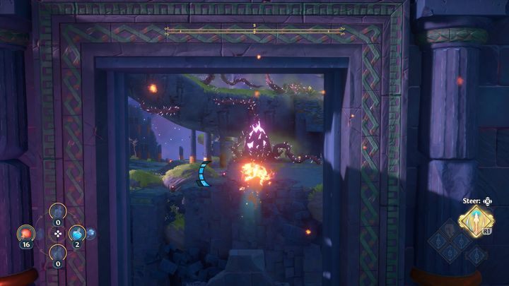 Watch out for the walls that move left and right - Immortals Fenyx Rising: Mean Goddesses - walkthrough - Aphrodites quests - Immortals Fenyx Rising Guide