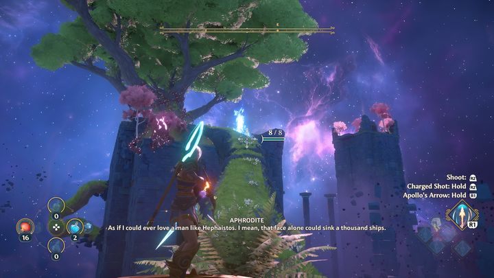 When you get to the platform, you will create a fire - Immortals Fenyx Rising: Mean Goddesses - walkthrough - Aphrodites quests - Immortals Fenyx Rising Guide