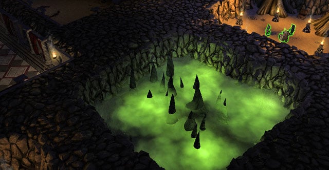 First portal takes you to the chamber with acid and hurts you quite hardly, only strong units survive - For Whom the Cowbell Tolls - Chapter II - The Once and Coming King - Impire - Game Guide and Walkthrough