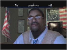 Carla, Tyler and Captain Jones are having a conversation about the investigation - Fahrenheit Indigo Prophecy: DEBRIEFING Police Station - Fahrenheit Indigo Prophecy: Walkthrough - Indigo Prophecy / Fahrenheit Game Guide & Walkthrough