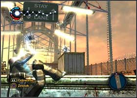 Defeat the cops protecting the entrance to the bridge - Have you ever been called terrorists? - part 1 - Walkthrough - inFAMOUS - Game Guide and Walkthrough