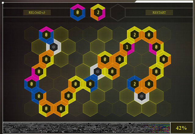 An example solution to one of the defragmentation attempts (the hexes are always randomly generated) - Chapter 3, part 2 - things to do outside the game - inFamous Paper Trail - inFamous: Second Son - Game Guide and Walkthrough