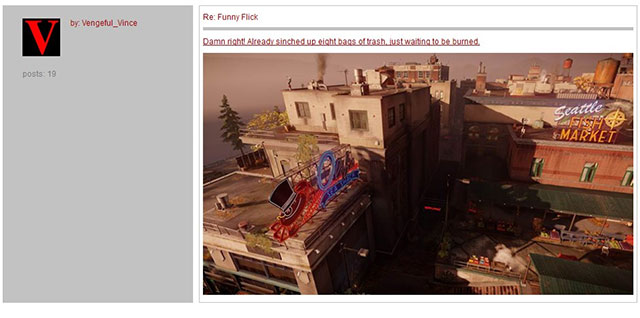 You need to reveal the picture - Chapter 4, part 1 - things to do outside the game - inFamous Paper Trail - inFamous: Second Son - Game Guide and Walkthrough