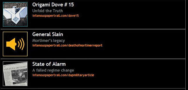 New evidence - Chapter 5, part 3 - things to do outside the game - inFamous Paper Trail - inFamous: Second Son - Game Guide and Walkthrough