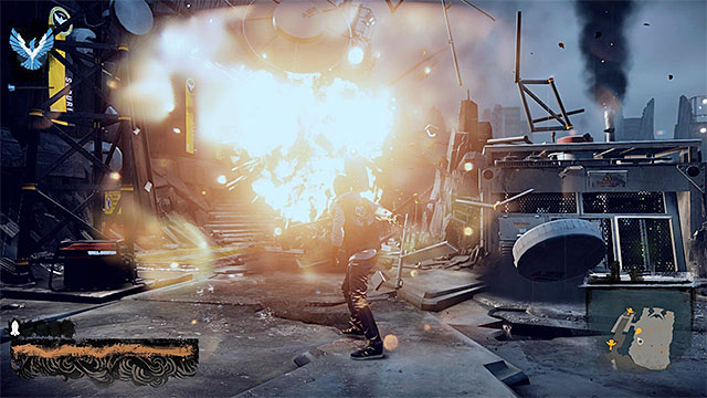 Fire rockets to destroy Augustines cover - 15: Quid pro Quo - exploration of the prison - Walkthrough - inFamous: Second Son - Game Guide and Walkthrough