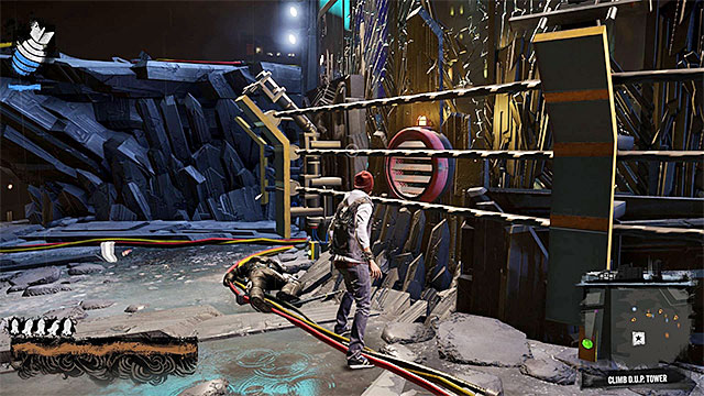 Do not haste too much to reach the D - 17a: Expose Augustine - the climb to the top of the tower - Walkthrough - inFamous: Second Son - Game Guide and Walkthrough