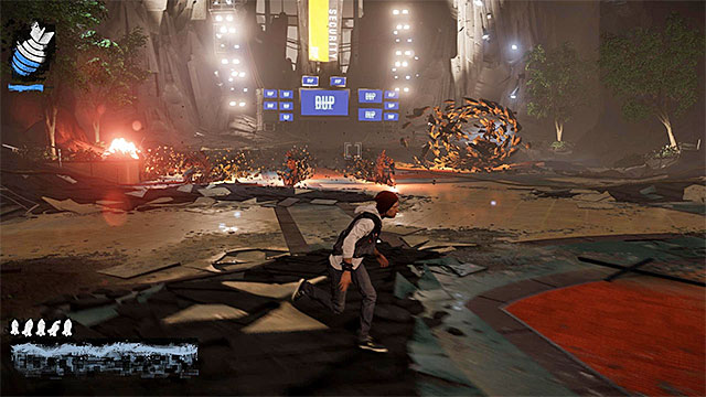 Dodge to prevent taking damage from Augustines attacks - 17a: Expose Augustine - defeating Augustine - Walkthrough - inFamous: Second Son - Game Guide and Walkthrough