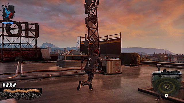 Try to destroy jammers so you can use your mini-map again - Pioneer Square - more difficult activities - City - inFamous: Second Son - Game Guide and Walkthrough