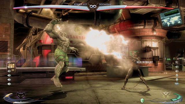 On the left side of the arena theres a thick pipe by the ceiling - Injustice Gods Among Us: Insurgency, arena guide - Arenas - Injustice: Gods Among Us Game Guide