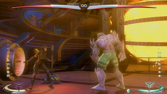 At the left edge of the arena theres a jet engine and a lever used to control it - Injustice Gods Among Us: Watchtower, arena guide - Arenas - Injustice: Gods Among Us Game Guide