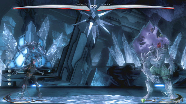 In the middle of the arena theres an ice sphere hanging from the ceiling - Injustice Gods Among Us: Fortress of Solitude, arena guide - Arenas - Injustice: Gods Among Us Game Guide