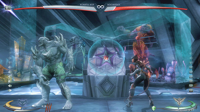 On the right side of the arena theres a starfish in a sphere - Injustice Gods Among Us: Fortress of Solitude, arena guide - Arenas - Injustice: Gods Among Us Game Guide