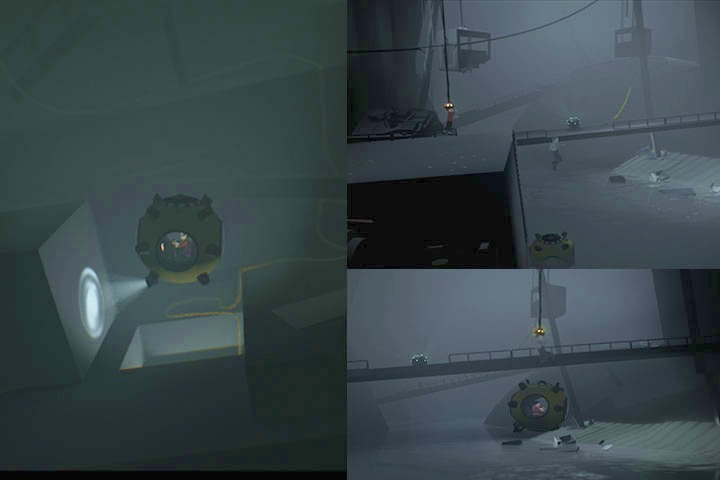 After hitting the hole blocked with boards a few times you will reach a large lake - How to unlock all achievements and the secret ending in Inside - Walkthrough - Inside Game Guide