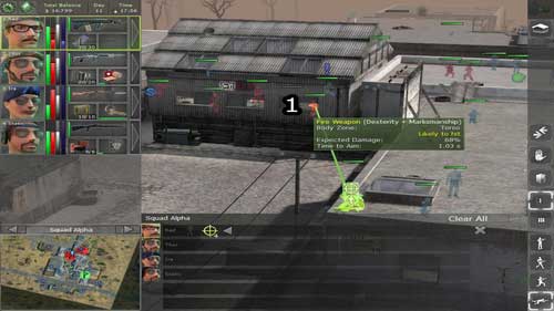 Before we attack bar, send Red with Steyr on the roof and then with single shoots try to kill opponents in the windows - Cambria - For the good beginning - Jagged Alliance: Back in Action - Game Guide and Walkthrough