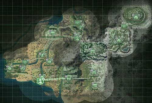 Bold: regions names - Used marks and users interface - Campaign - introduction & Command Center - Jagged Alliance: Crossfire - Game Guide and Walkthrough