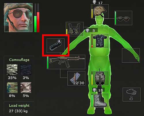 To some types of guns you can add sight (better accuracy) or silencer - Game items - Campaign - introduction & Command Center - Jagged Alliance: Crossfire - Game Guide and Walkthrough