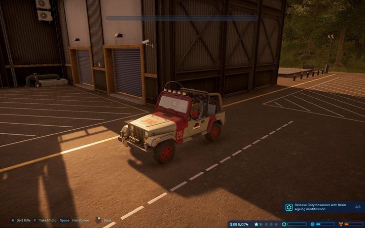 1993 Jeep skin can be unlocked, unlocking the achievement of being 5 seconds in the air using the Jeep - Unlocking skins for Jeep in Jurassic World Evolution - Basics - Jurassic World Evolution Game Guide