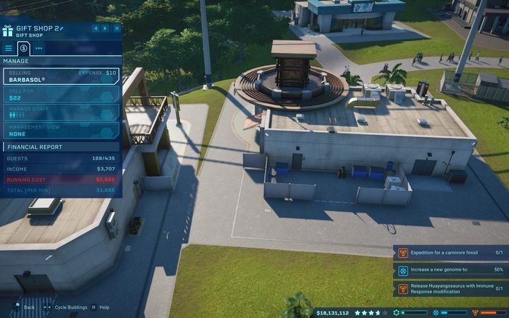 Next to the profits from ticket sales, contracts are the basic source of profits - Gaining money in Jurassic World Evolution - Park management - Jurassic World Evolution Game Guide