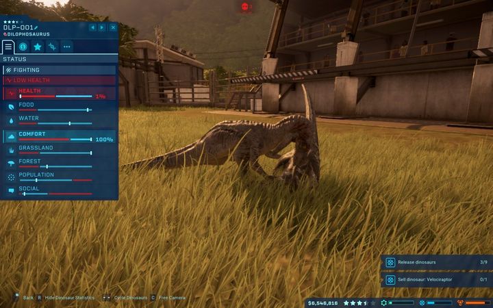 This situation may be caused by the introduction of a carnivore into the enclosure with herbivore species - Threats in Jurassic World Evolution - Park management - Jurassic World Evolution Game Guide