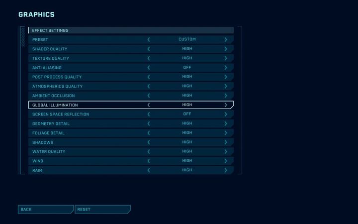 On the screenshot as well as below you will find graphical options that you can change in Jurassic World Evolution - Hardware Requirements of Jurassic World Evolution - Annex - Jurassic World Evolution Game Guide
