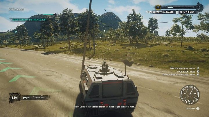 In the later phase, Cesar will get attacked by enemy vehicles - both ground and flying ones - Windwalker The Stormchaser | Main Missions walkthrough for Just Cause 4 - Main missions - Just Cause 4 Guide