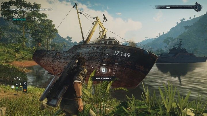 Your first objective is to destroy the Black Hands ship - Garland Kings New Star | Garland Missions walkthrough for Just Cause 4 - Garland Missions - Just Cause 4 Guide