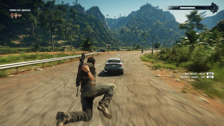 Using the grappling hook is the basic way to move around in the game. - Moving Around the Game World in Just Cause 4 - Basics - Just Cause 4 Guide
