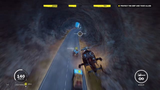 Flying a helicopter through a tunnel is certainly not the brightest idea... - A Long and Dangerous Road - Walkthrough - Just Cause 3 - Game Guide and Walkthrough
