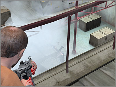 When you're ready, hide your gun and proceed to your left - Chapter 1 - part 3 - Walkthrough - Kane & Lynch: Dead Men - Game Guide and Walkthrough