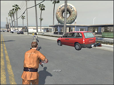 New objective: Hold Donut Shop Until Pickup Arrives - Chapter 1 - part 4 - Walkthrough - Kane & Lynch: Dead Men - Game Guide and Walkthrough