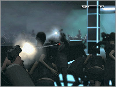 You should be able to reach a new area of the nightclub very soon - Chapter 5 - part 2 - Walkthrough - Kane & Lynch: Dead Men - Game Guide and Walkthrough