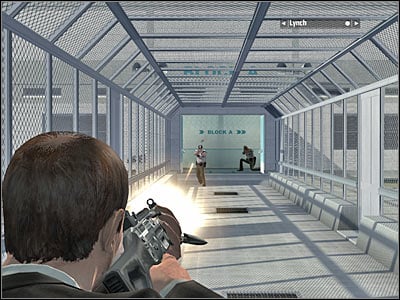 Stand up and start RUNNING using the sprint button - Chapter 8 - part 1 - Walkthrough - Kane & Lynch: Dead Men - Game Guide and Walkthrough