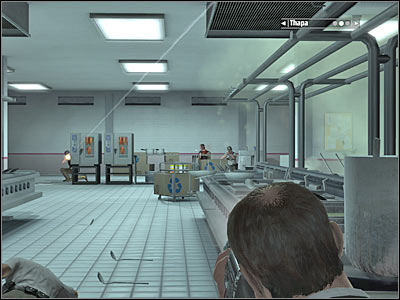 There's a door here which leads to a small courtyard - Chapter 8 - part 4 - Walkthrough - Kane & Lynch: Dead Men - Game Guide and Walkthrough